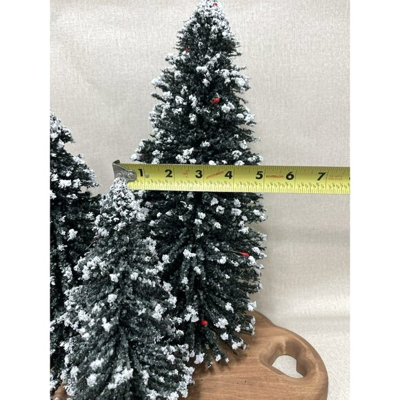 Lot of 3 Assorted Sizes BYERS CHOICE CHRISTMAS TREES ACCESSORIES 1 Lemax 14 Inch - Picture 5 of 8